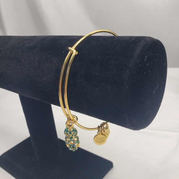 Alex and Ani Octopus Charm Bracelet Shiny Gold Finish - Picture 3 of 3